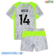 Camisa de time de futebol Manchester City Nico Gonzalez #14 Replicas 3º Equipamento Infantil 2025-26 Manga Curta (+ Calças curtas)